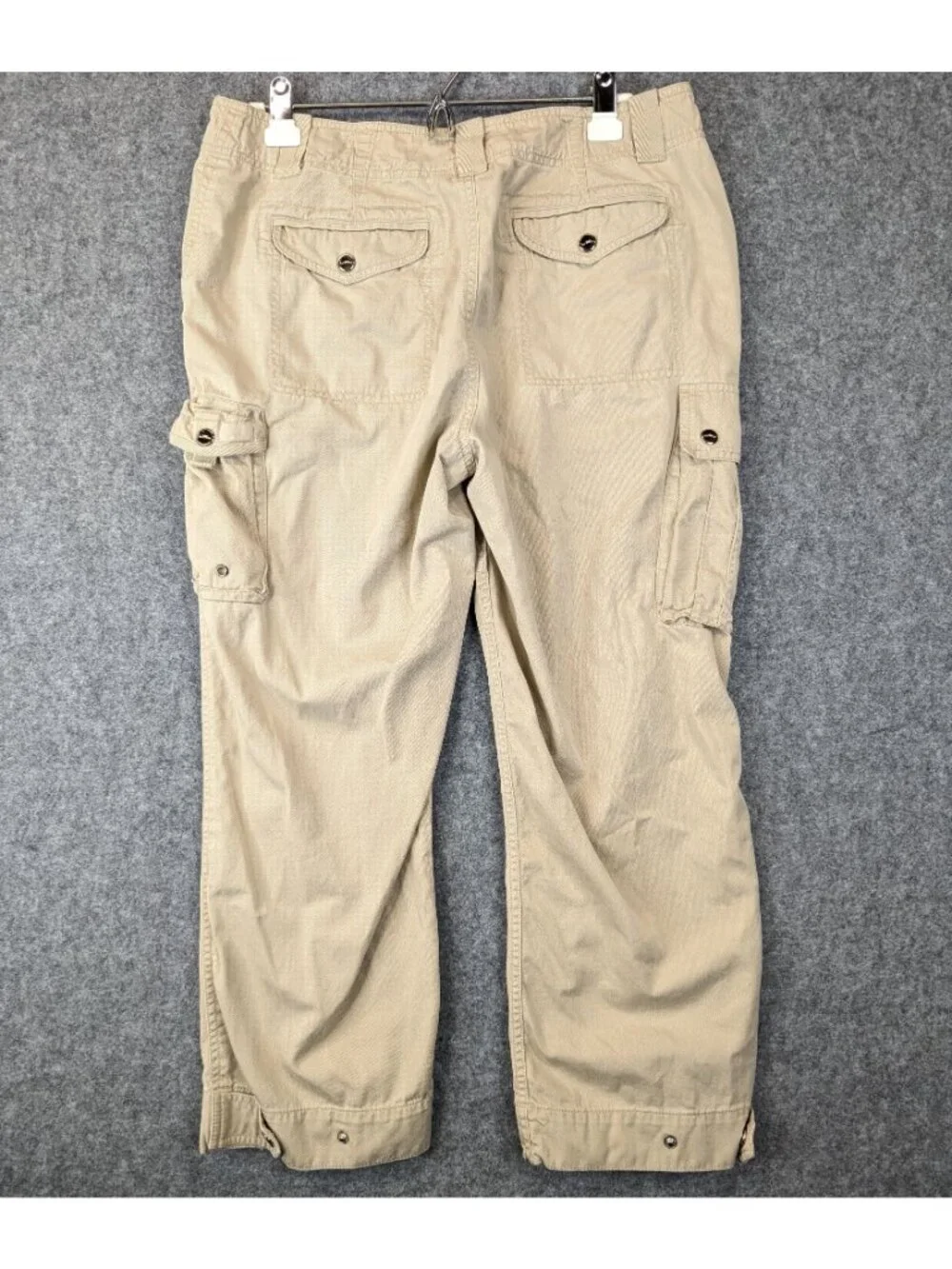 Lauren Ralph Lauren Womens 12 Khaki Cargo Hiking Pants Straight Leg Lightweight - Picture 4 of 12